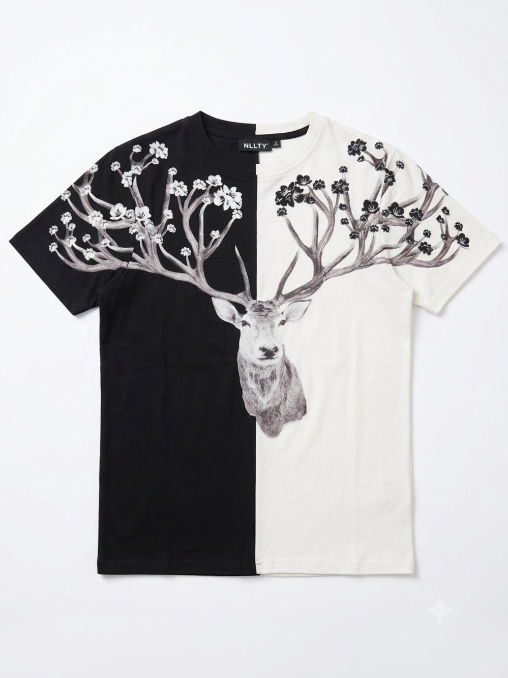 NEW! NLLTY Stag Embroidered Tee Size S